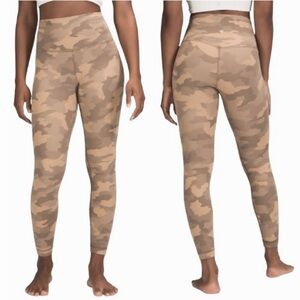 Lululemon Align High-Rise Pant Camo Beige 25” Crop Size 6